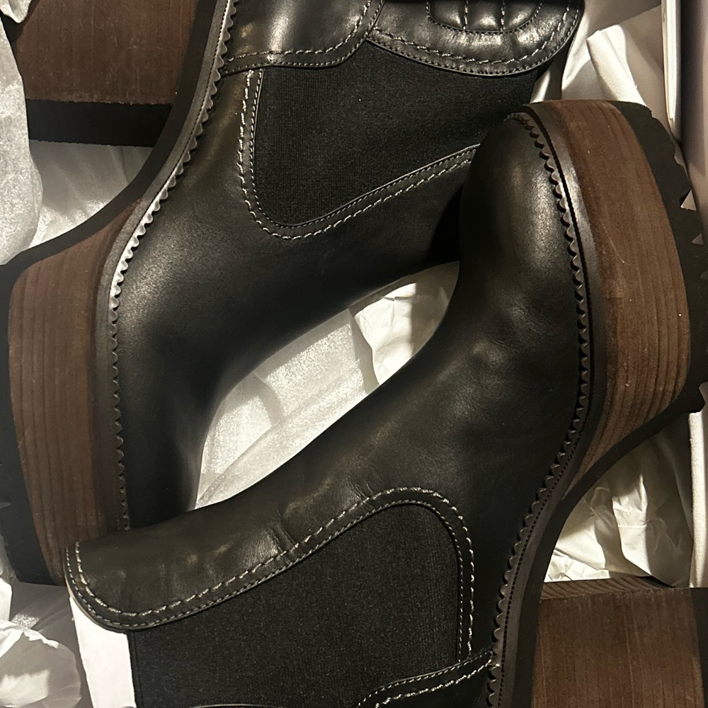 See by Chloe Black Erika Heeled Boots Size 41 EU - Picture 9 of 14